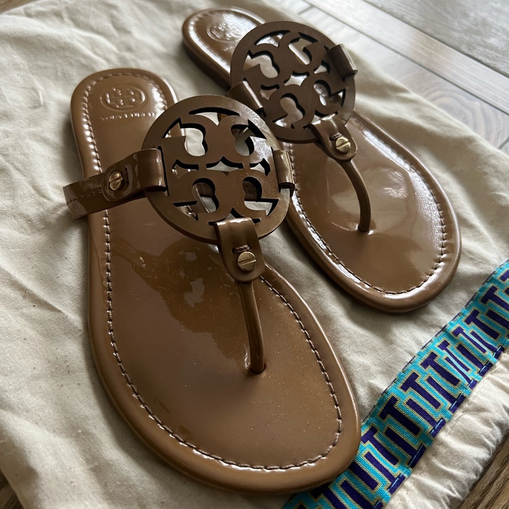 Tory Burch Miller Patent Leather Sandals